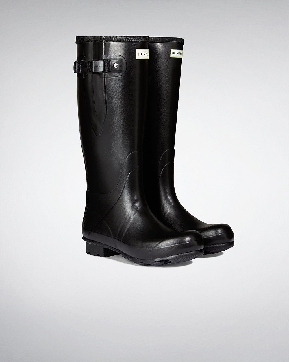 Galochas Altas Hunter Homem Pretas - Norris Field Side Adjustable Neoprene Lined - 17IPLHFVN